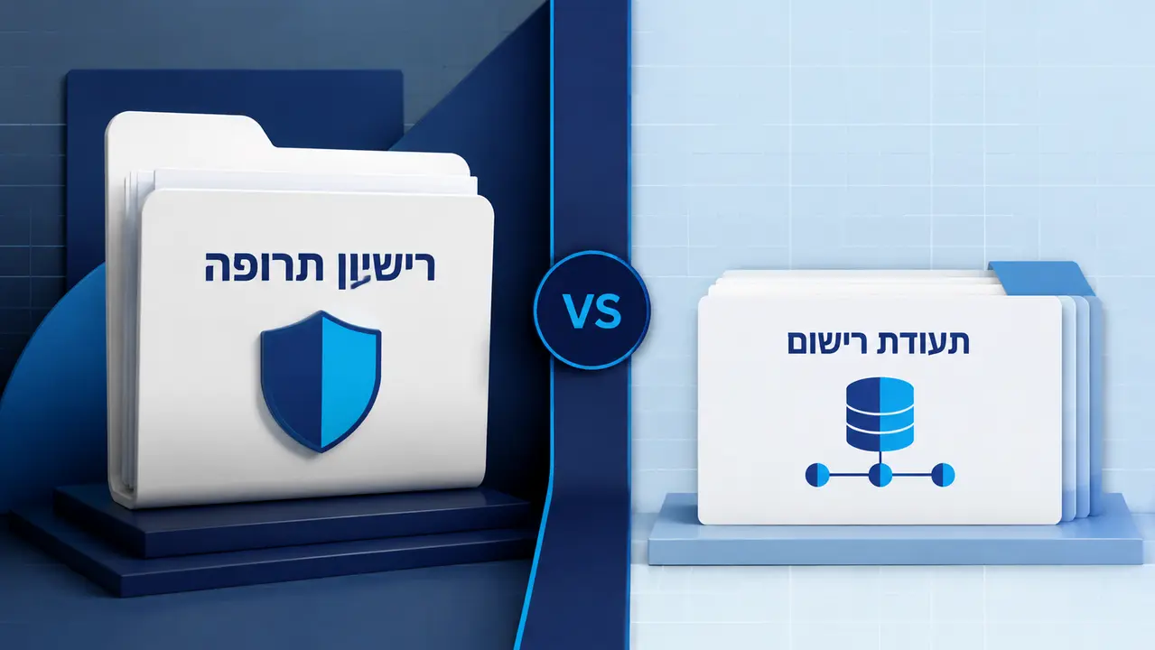 מהו ההבדל בין רשיון תרופה לבין תעודת רישום?