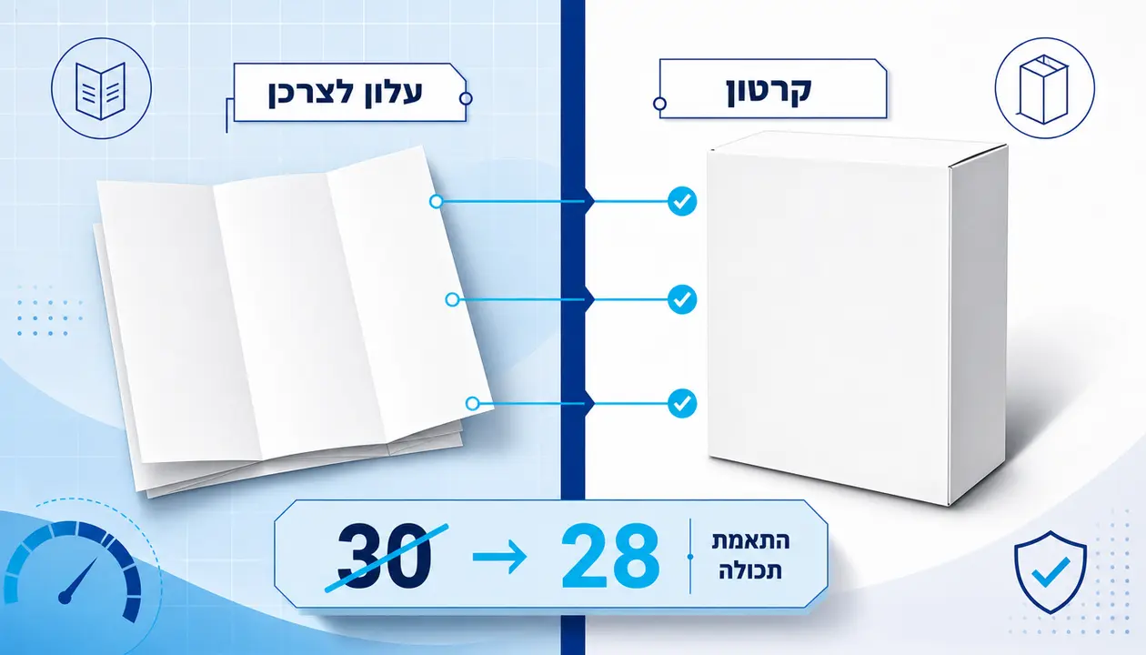 מתי נדרש לעדכן את העלון לצרכן בעקבות שינוי אריזה?